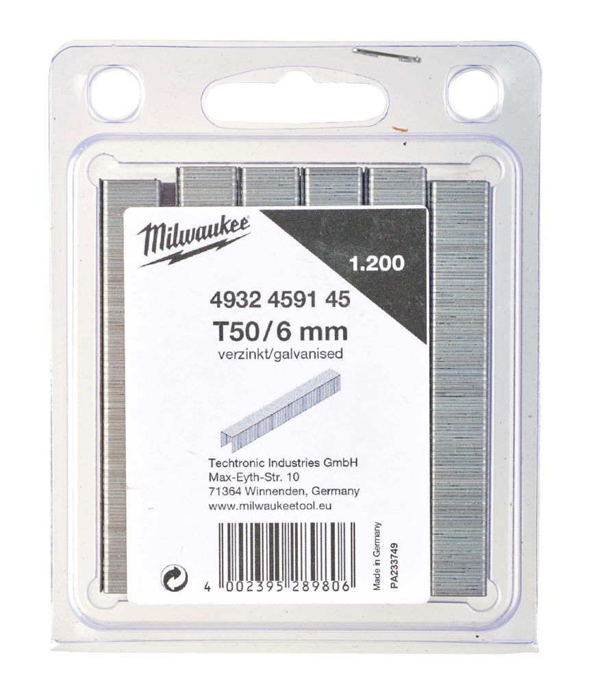 Grapas de 6mm en caja de 1200uds