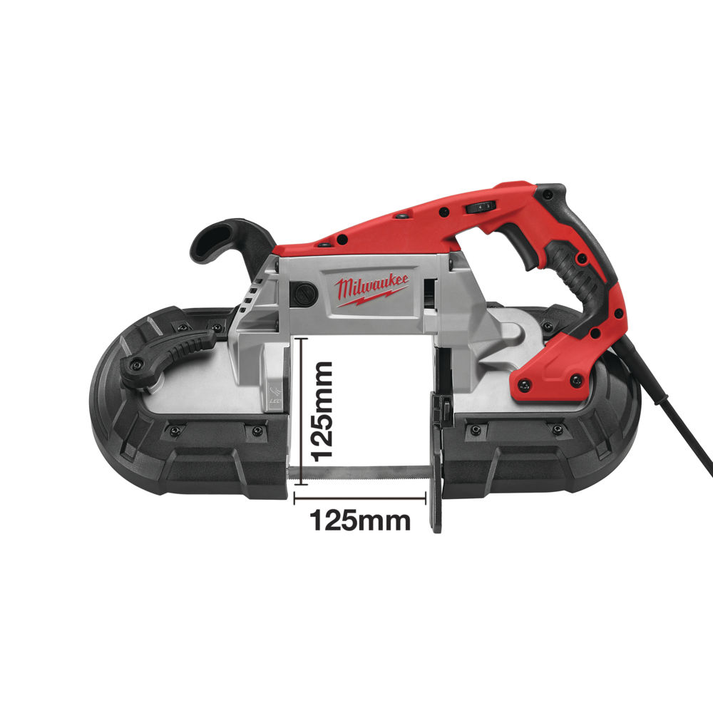 Sierra de cinta con cable 1200W, 0-116m/min, 125x125