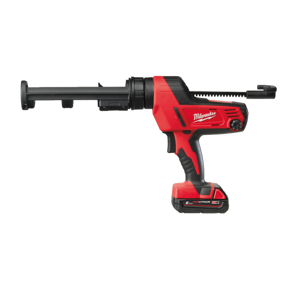 Pistola para químicos M18™, 4500N, soporte 310ml, selector de velocidad de 6 posiciones. Se suministra con 1 batería M18B2 y cargador M12-18C, en bolsa de transporte