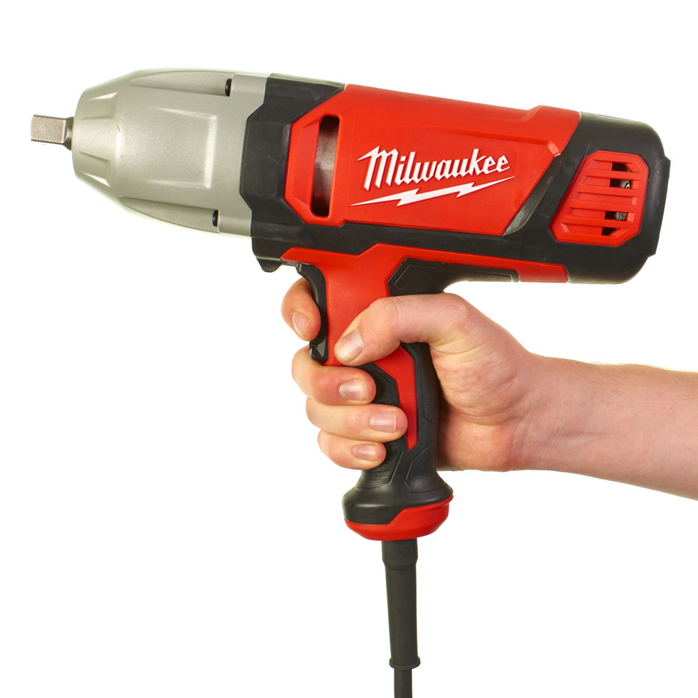 Llave de impacto de 725W, recepción 1/2" pin, capacidad máxima tornillos M20, par máximo 400Nm