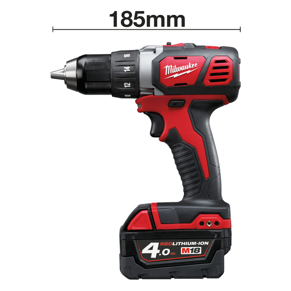 Taladro atornillador 18V 4,0 ah Litio 2 vel. 60 Nm