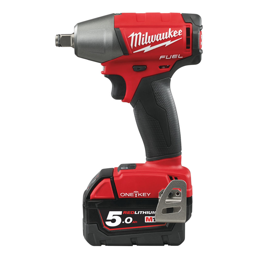 Llave impacto M18 FUEL ONEKEY sin escobillas, 1/2" con anillo 300Nm; 4 modos, 5,0Ah con HD Box