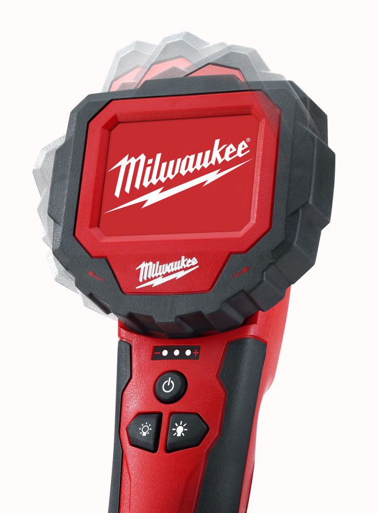 Cámara de inspección M12™ 360° M-SPECTOR™, diámetro del cabezal 9mm, longitud del cable 914mm, tamaño pantalla 68mm, pantalla rotativa 270°, 4 LED´s envolventes. Se suministra en versión cero, sin baterías ni cargador