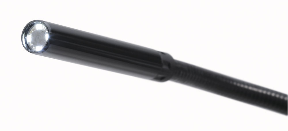 Cámara de inspección M12™ 360° M-SPECTOR™, diámetro del cabezal 9mm, longitud del cable 914mm, tamaño pantalla 68mm, pantalla rotativa 270°, 4 LED´s envolventes. Se suministra en versión cero, sin baterías ni cargador