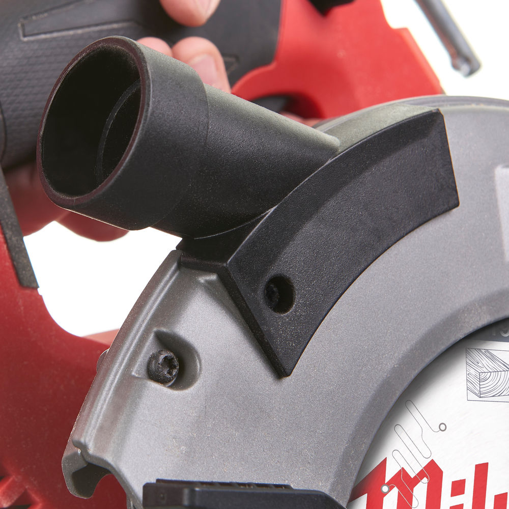 Sierra circular para madera M18 FUEL™, diámetro del disco 190mm, máxima profundidad de corte 66mm, 5800rpm, compatible con raíl guía. Se suministra con 1 batería HIGH OUTPUT™ M18HB12 y cargador rápido M12-18FC, en kitbox