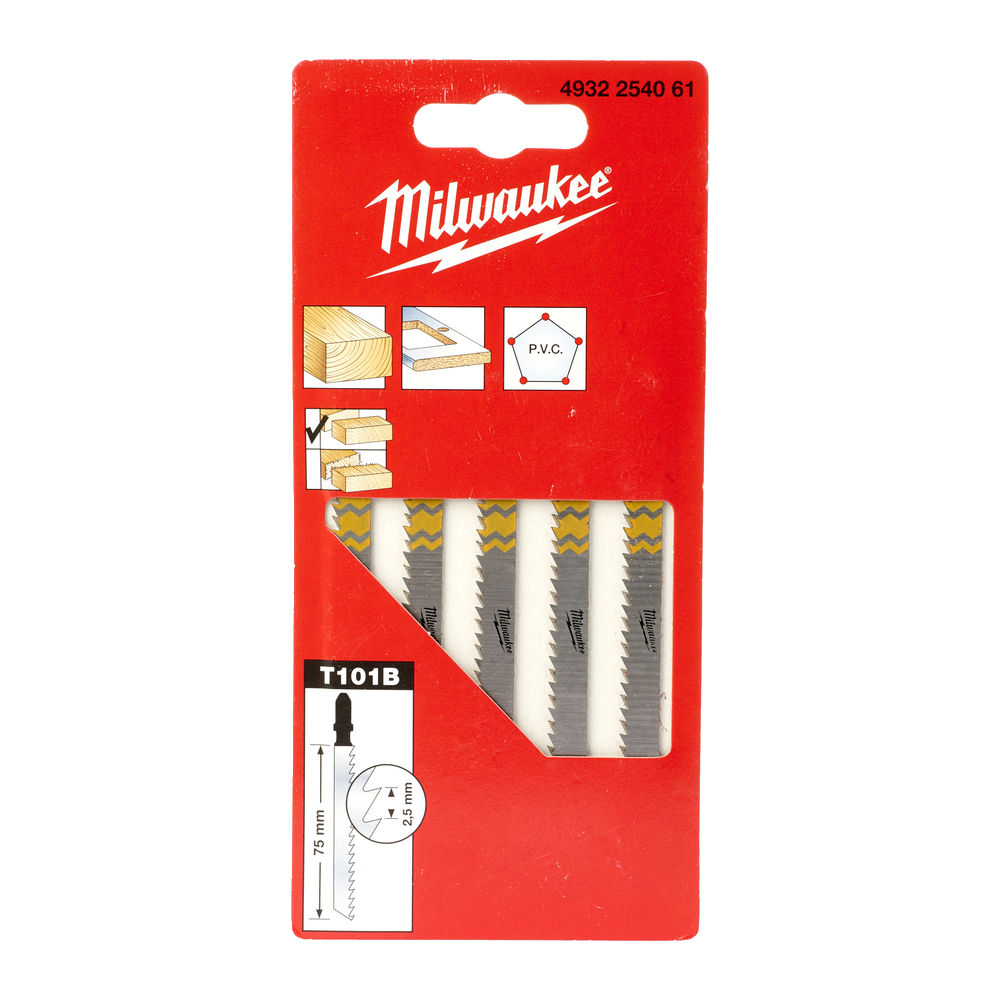 Segueta Cort.rápido y límpio 75mm paso 2,5mm - 5uds