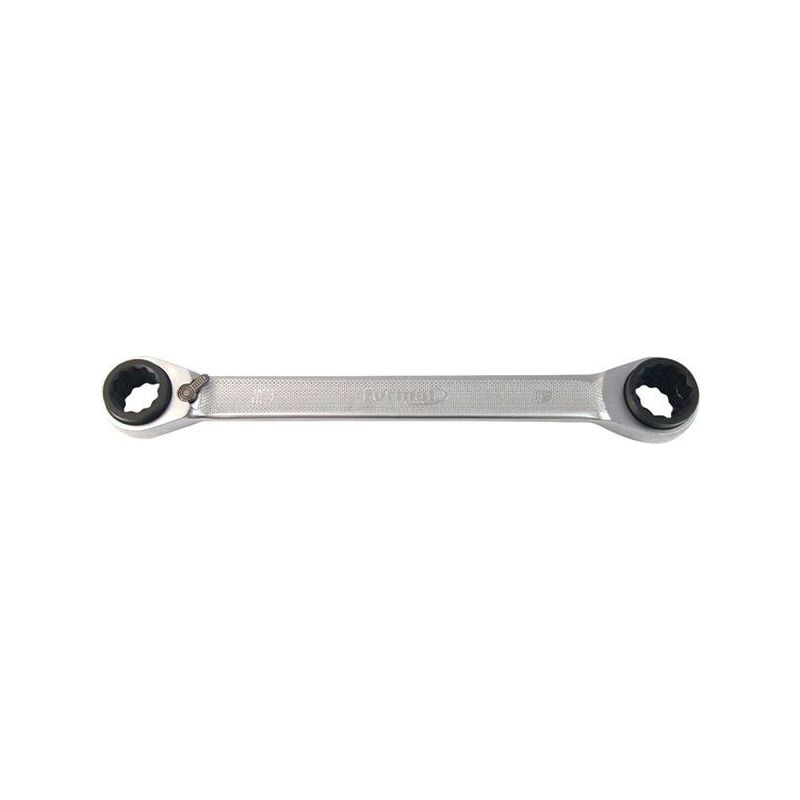 Llave de carraca de      cuatro entrecaras10x13/17x19mm FORMAT