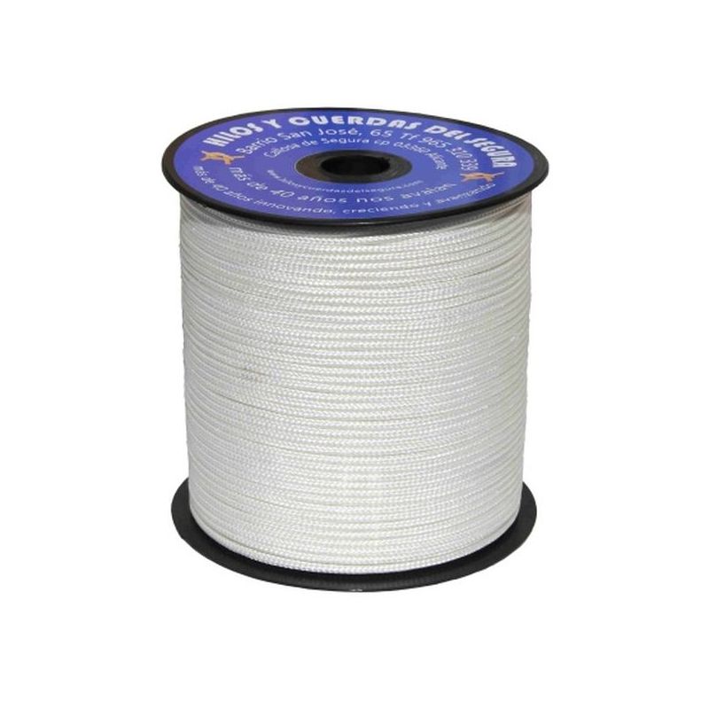 CUERDA TRENZ. 04MM NYL BL VENEC. PLATINIUM HYC 200 MT       