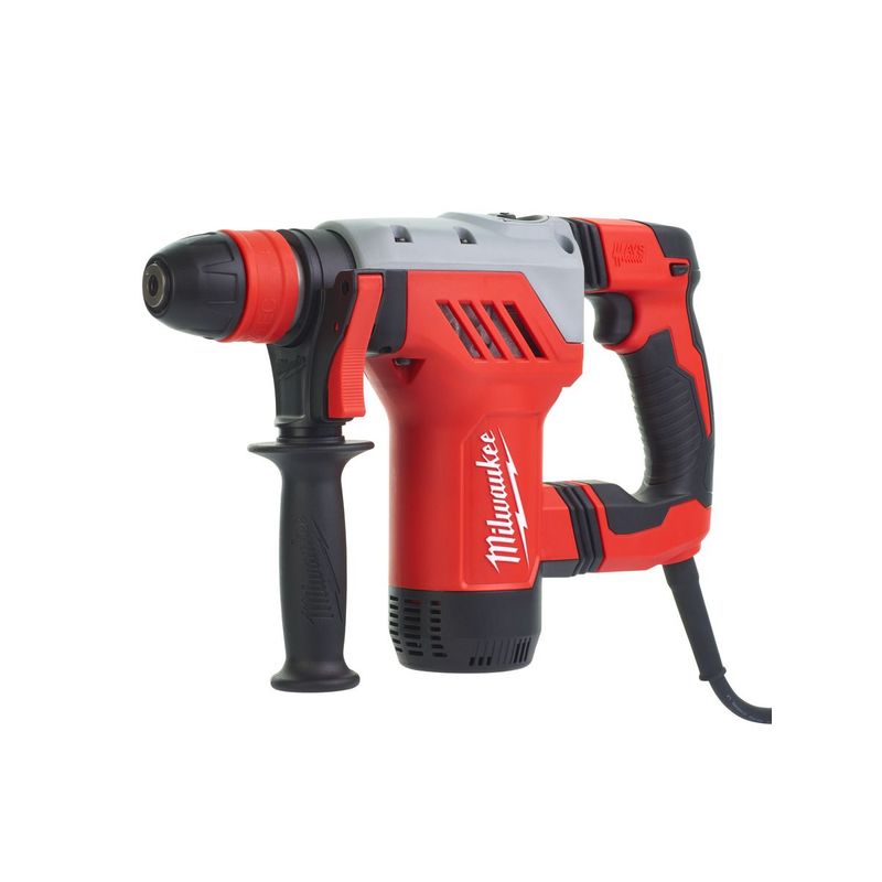 PLH28XE Martillo combinado de 800W, diseño en L, 4 modos, capacidad máxima 28mm, AVS, SDS-Plus, FIXTEC™, 4,1J de energía de impacto, 0-4000bpm, 0-1000rpm. Se suministra en kitbox