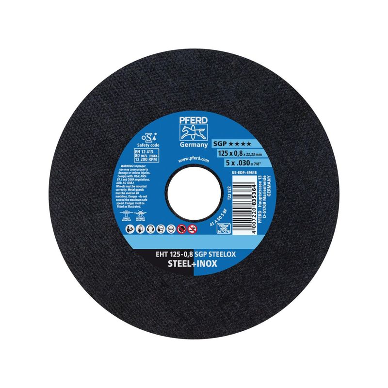 Disco de corte           A60SSGP-INOX 125x0,8mmX-Slim Pferd
