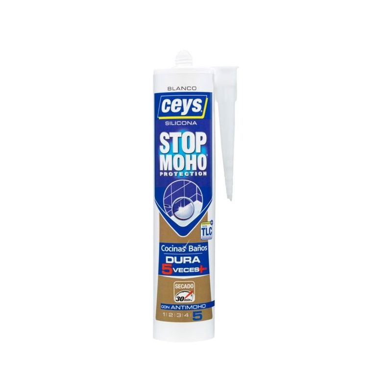 SILICONA ACIDA CO/BAÑ 280 ML BL A/M S/R STOPMOH XP CEYS