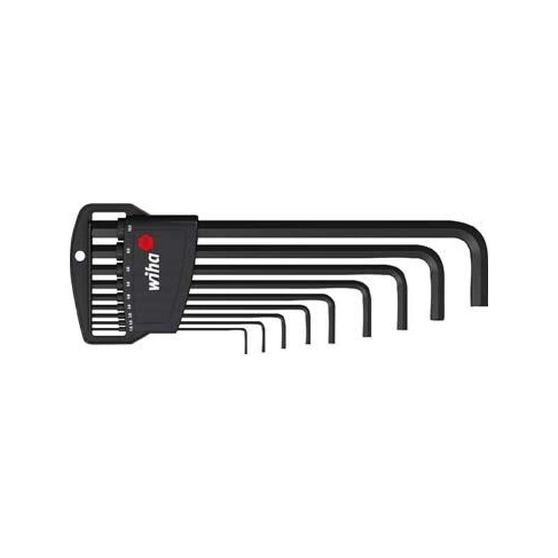 Destornillador acodado   en soporte fosfatadoDIN 2936L 1,5-10 mm Wiha
