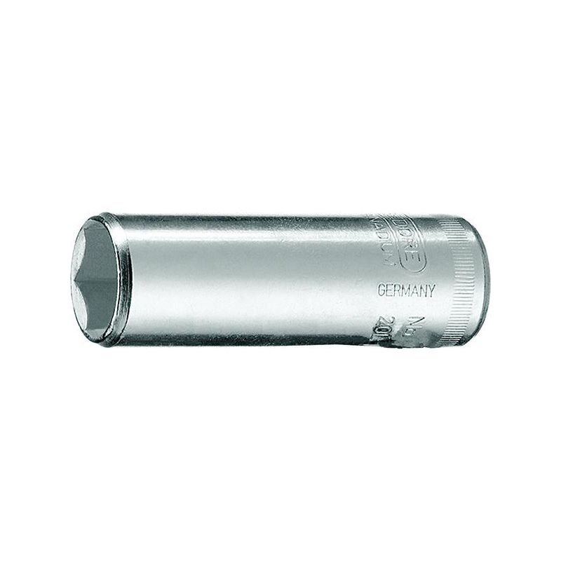 Vaso de 1/4" 6caras      9 mm larg Gedore