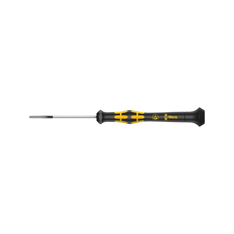 Destornillador para      electrónica ESD 2,5 x0,4 x 80 mm Wera