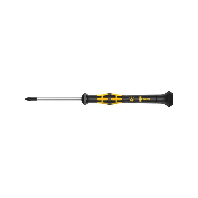 Destornillador para      electrónica ESD PH 1 x80 mm Wera