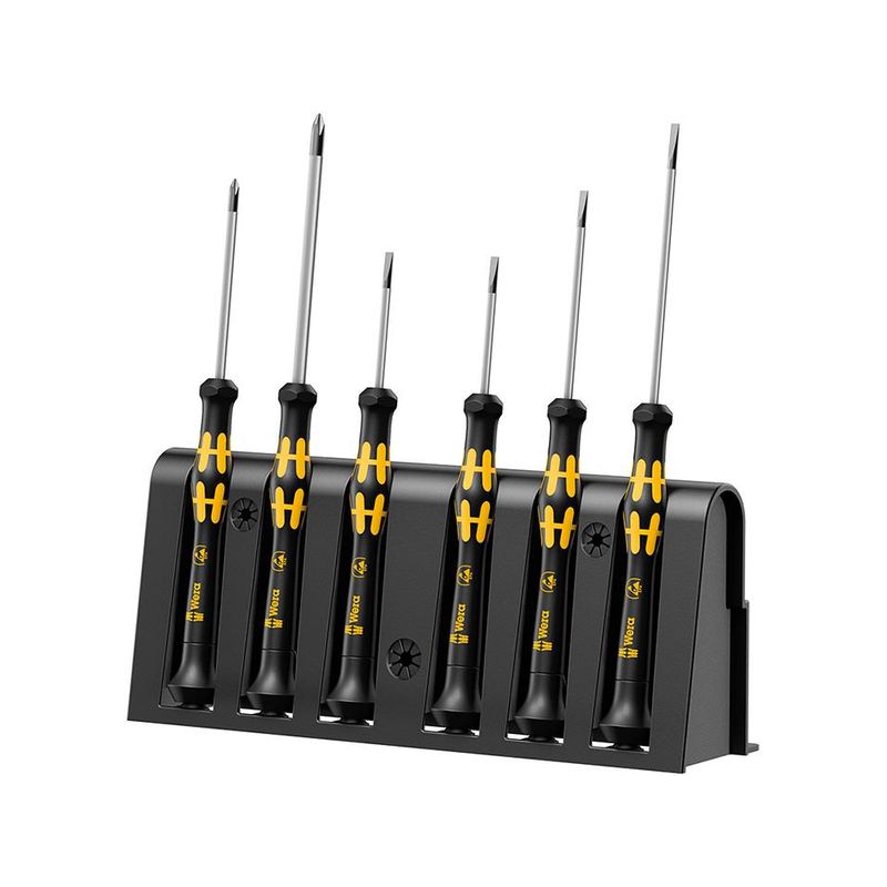 Juego de                 destornilladores paraelectrónica de 6 piezasESD Wera