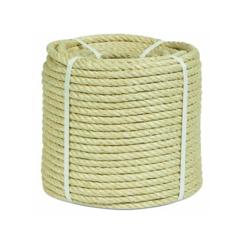 CUERDA TORCIDA 20MM SISAL NAT 4 CABOS HYC 100 MT            