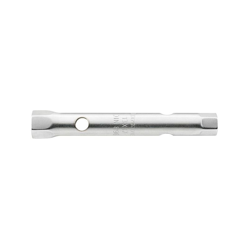 Llave de tubo dos bocas  13x17mm cromad. FORMAT