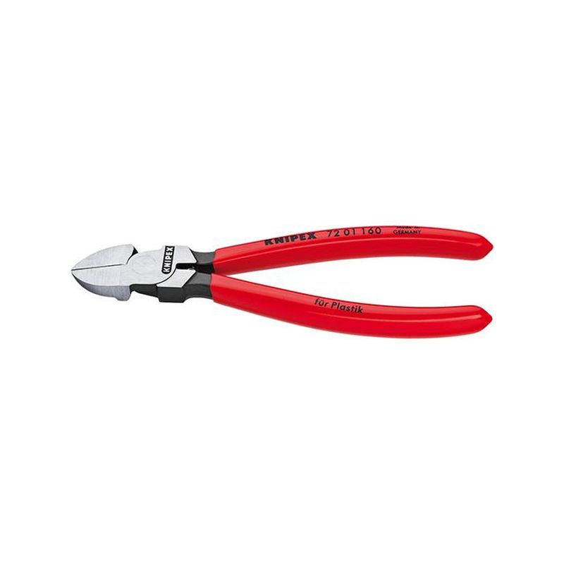 Alicates de corte        diagonal Plástico, sinbisel 180 mm Knipex