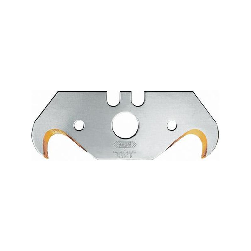 Cuchilla con gancho 10   unid. TIN 0,65mm Lutz