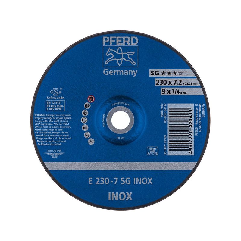 Disco abras.d.desbaste   178-7,2mm Rüggeberg