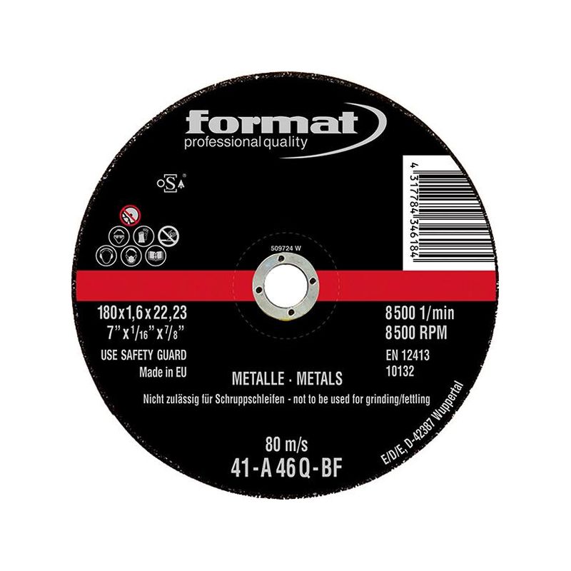 Disco abras.de corte     125x2,5mm FORMAT