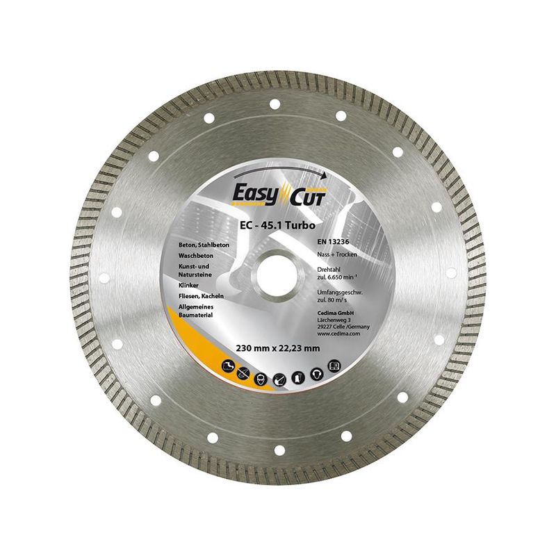 Disco de corte           diamantado EC-45,1125x1,2x10x22,23mm Cedima