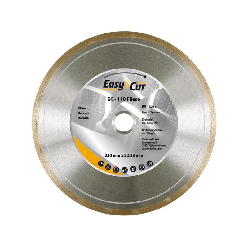 Disco abras.corte EC-110 125x1,5x 7x22,23mm Cedima