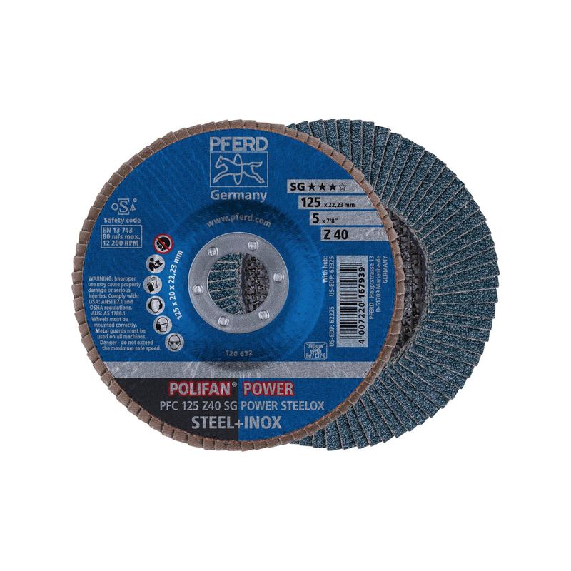 Disco abras.d.desbaste   115X22mm K 60 Rüggeberg