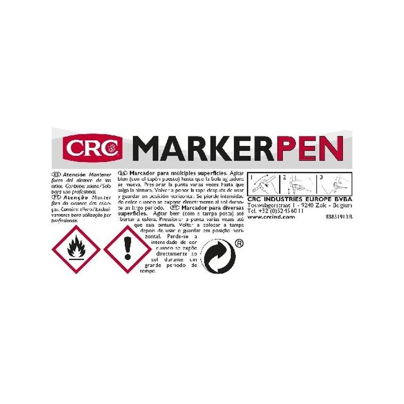 MARCADOR PINT PERMAN. 10 ML 8GR BL MO ROTU. CRC             