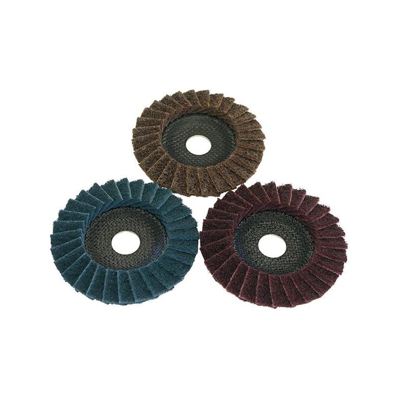Muela abrasiva tipo      abanico Vellón, muyfino, SC-FD 125 mm 3M