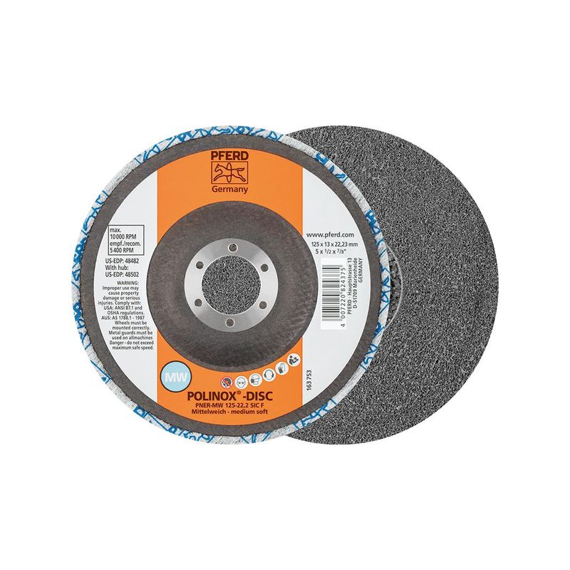 Abanico abras. POLINOX   125mm blandura med. Pferd