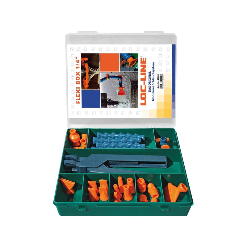 Surtido de tubos         flexibles pararefrigerante Flexi-Box1/2" IBT