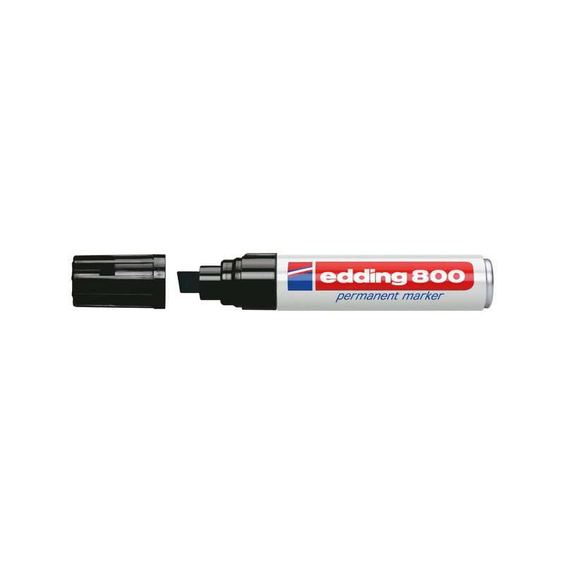 Rotulador permanente     nº 800 negro Edding