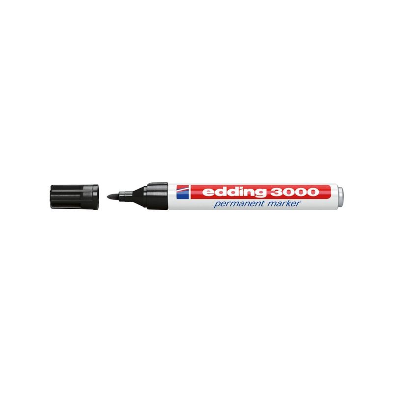 Rotulador permanente N°  3000 rojo edding