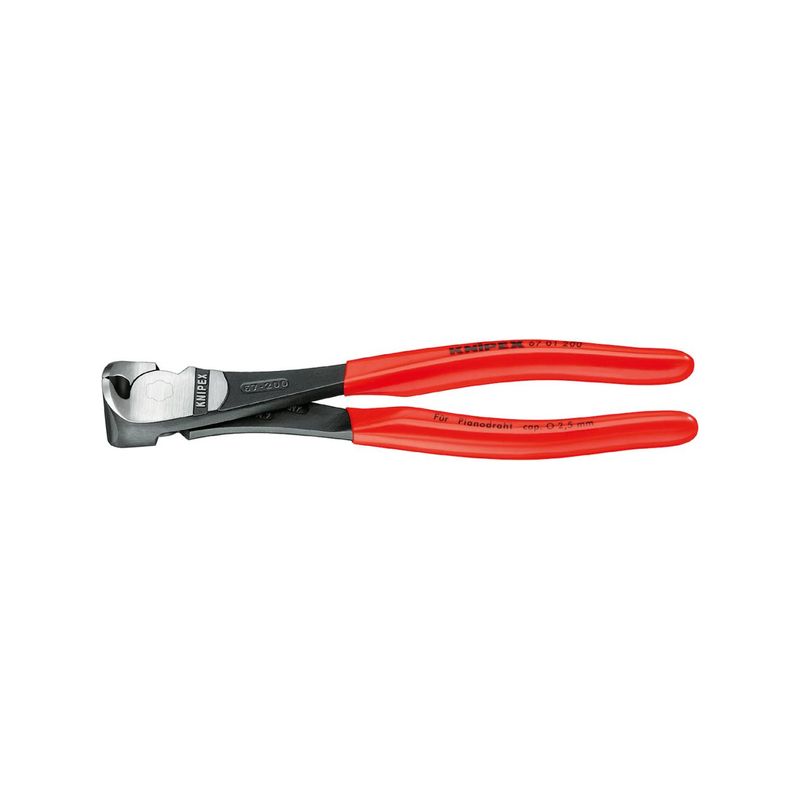 Alicates de corte frontal de fuerza conmango de plástico 200mm Knipex