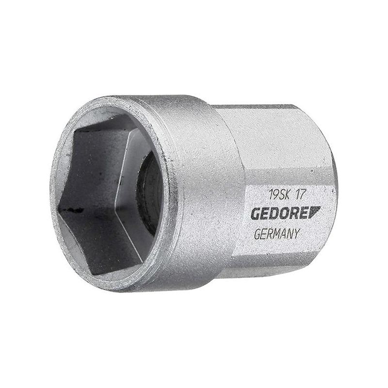 Llave de vaso de 1/2" 18mm aloj. hex. Gedore