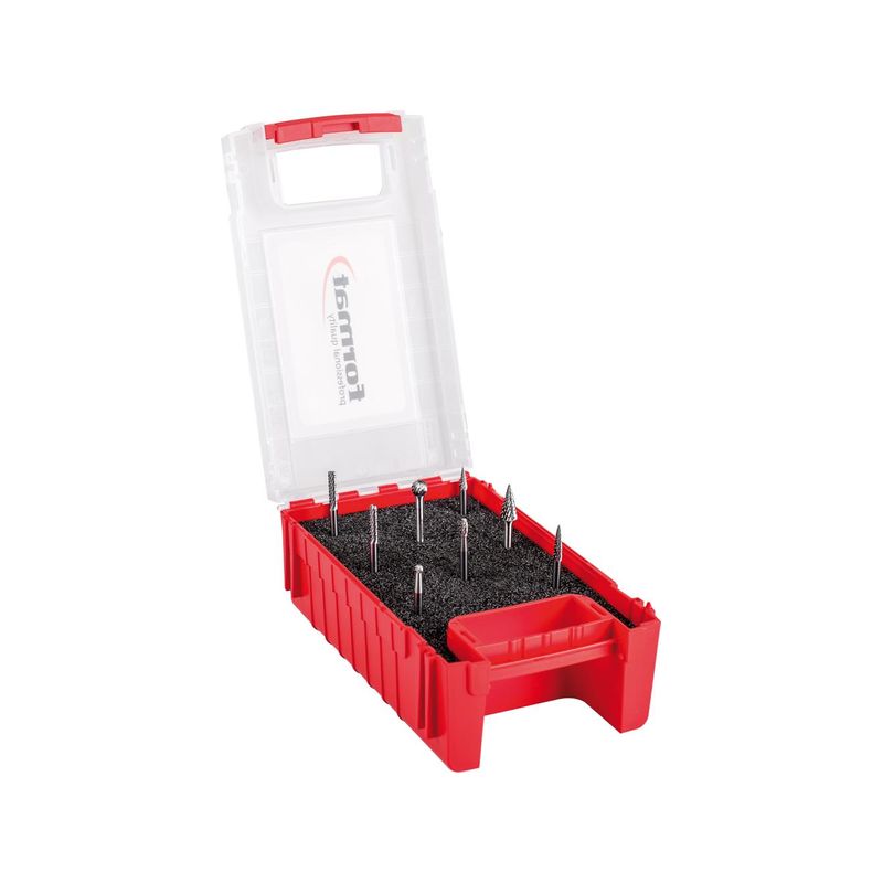 Kit buriles de fresar HM C 3mm 8piezas FORMAT