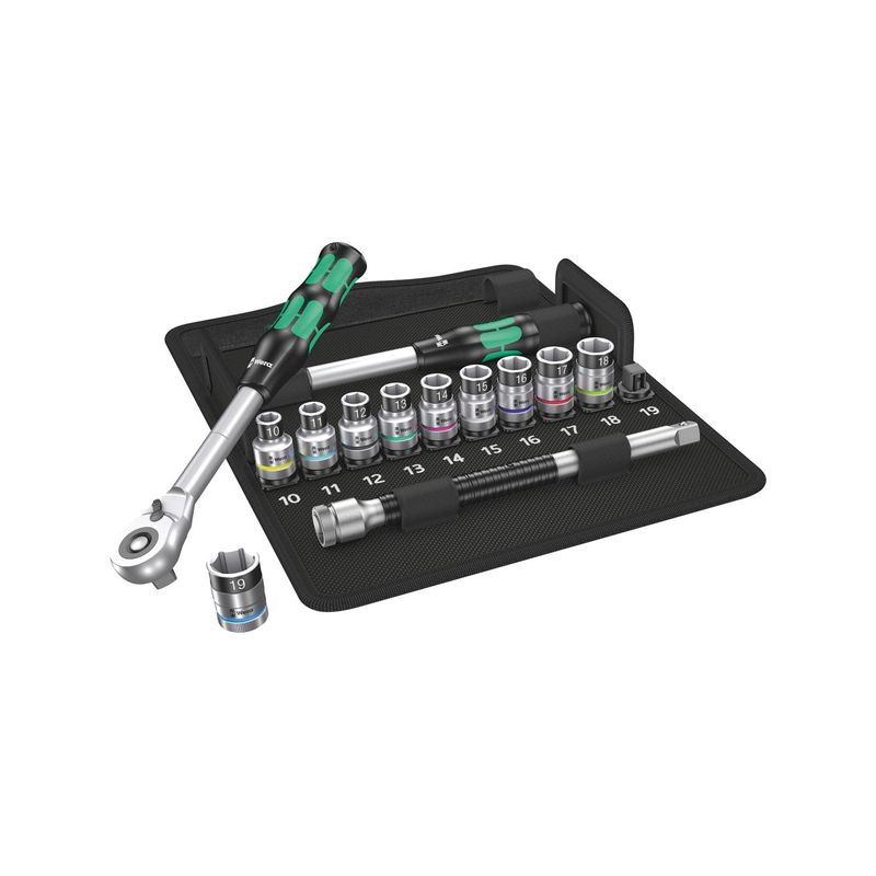 Kit llaves vaso 1/2" 13 piezas ZYKLOP HybridWera