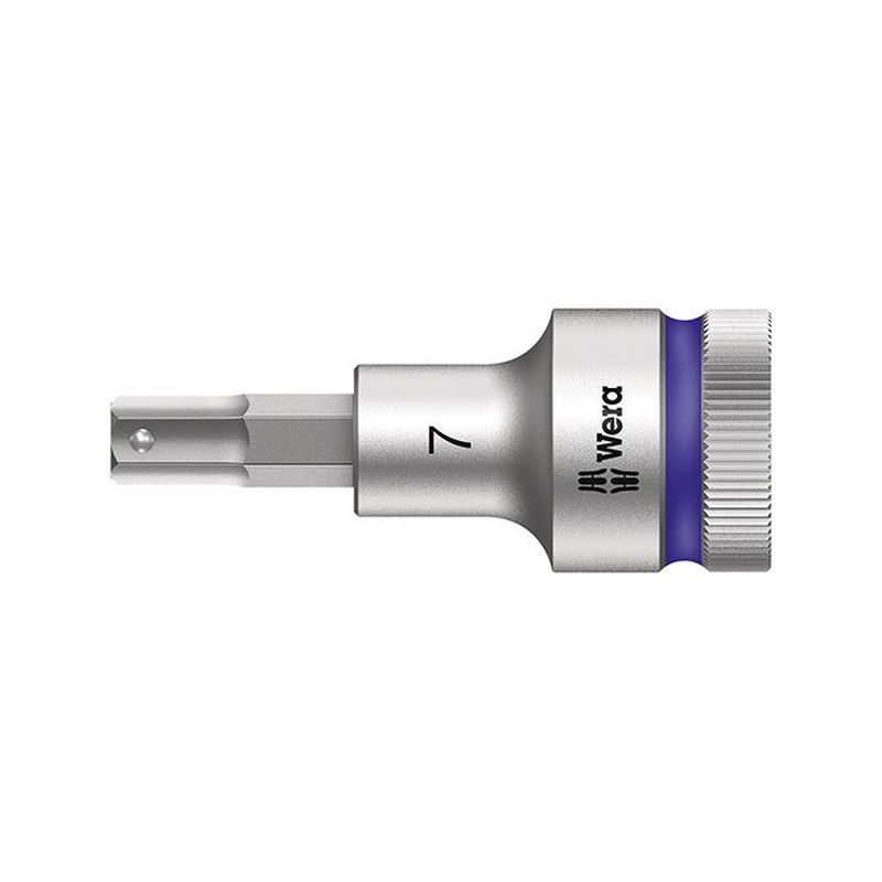 Vaso destornillador 1/2" 7x60mm hexagono interiorsoporte Wera