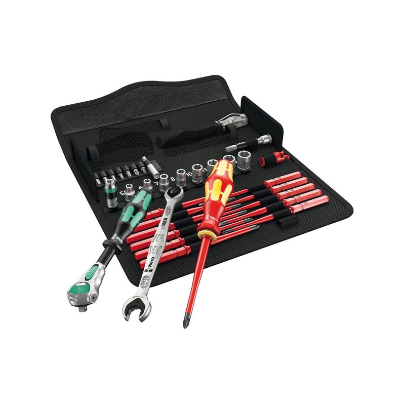 Kit de utiles de mantenimiento 35 piezasW1 Wera