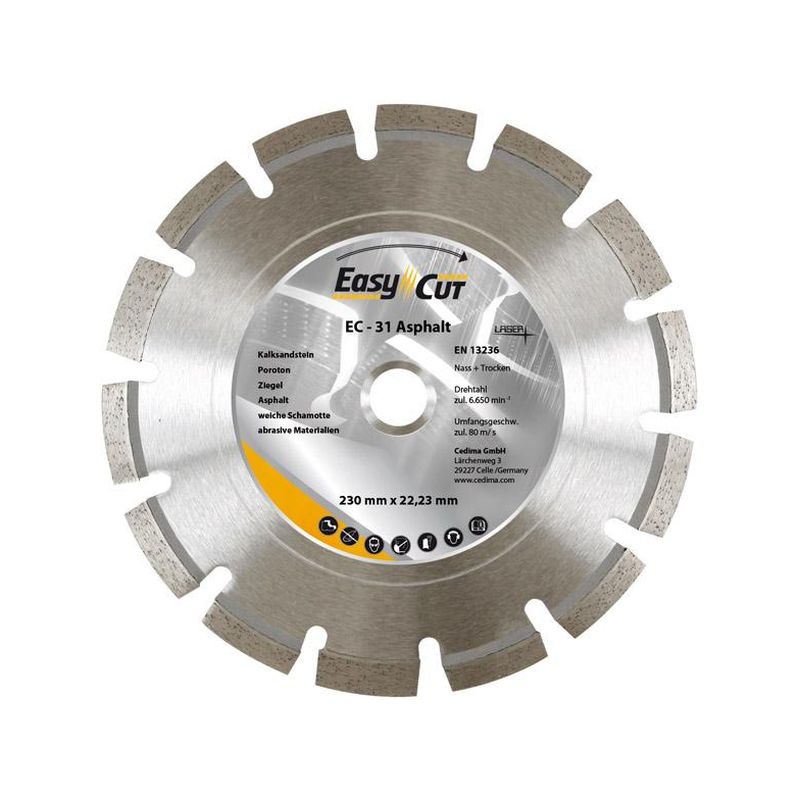 Disco de corte diagonal EC- 31 125x2,1x10x22,23mmCedima
