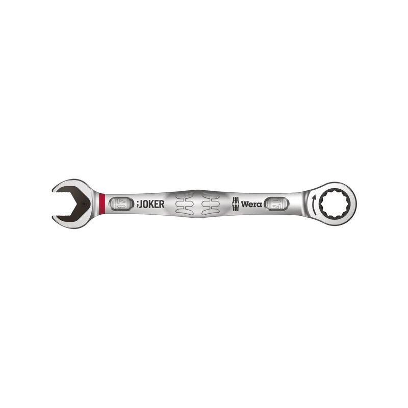 Llave boca estr.c.carraca17mm JOKER Wera