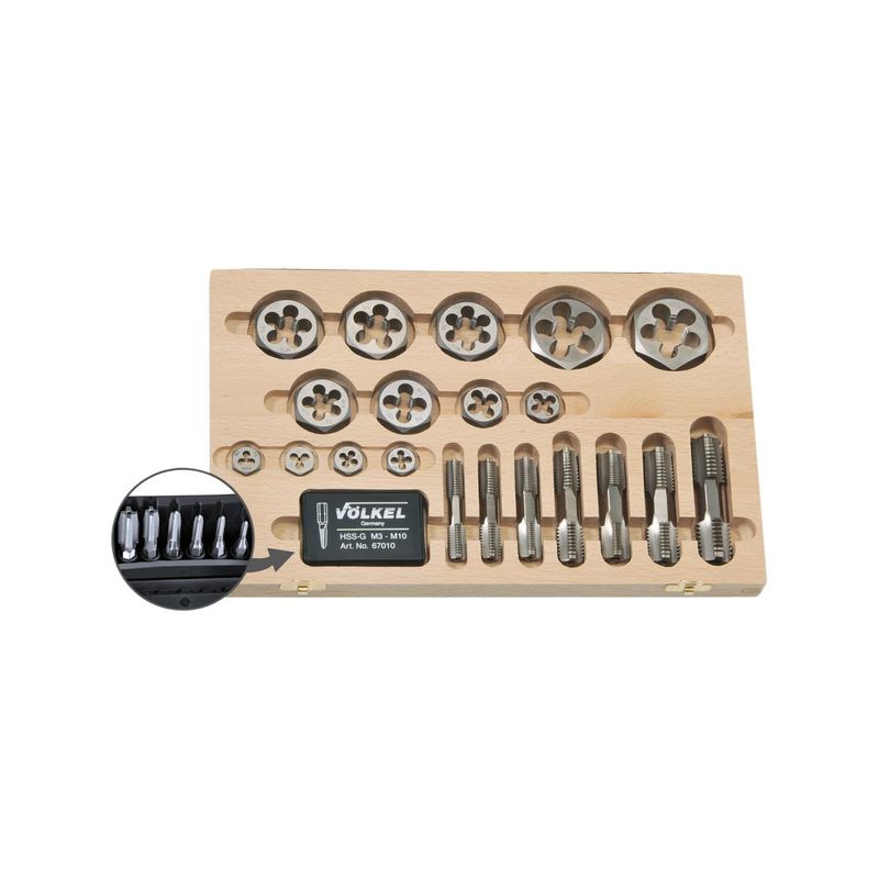 Surtido de brocas-macho de roscar G 1/8"-1"Völkel