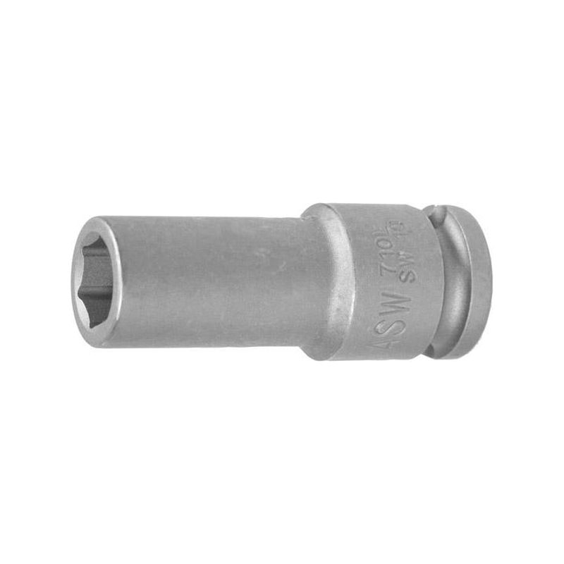 Llave vaso impacto 3/8"15mm largo ASW