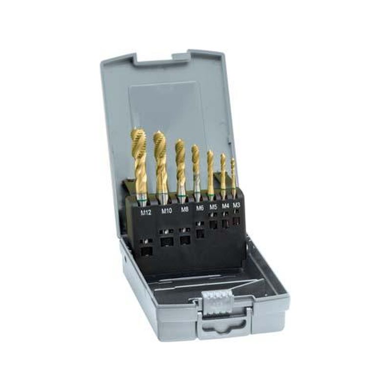Machos roscar a maquina, juego DIN371/376 HSSE TiNforma C M3-M12 GÜHRING