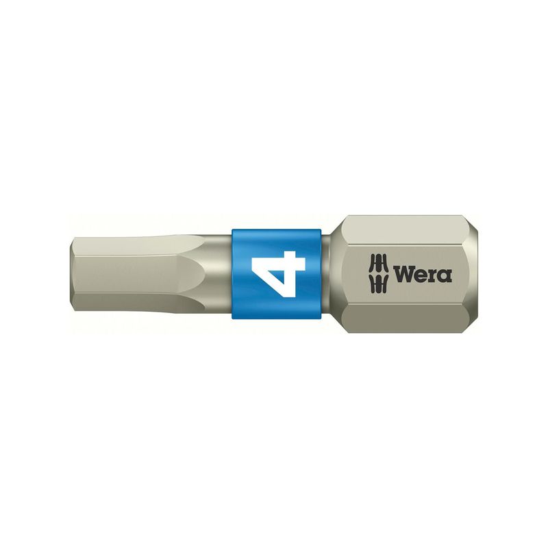 Punta 1/4" DIN3126 C6,3 Hex 4,0x25mm inox. Wera