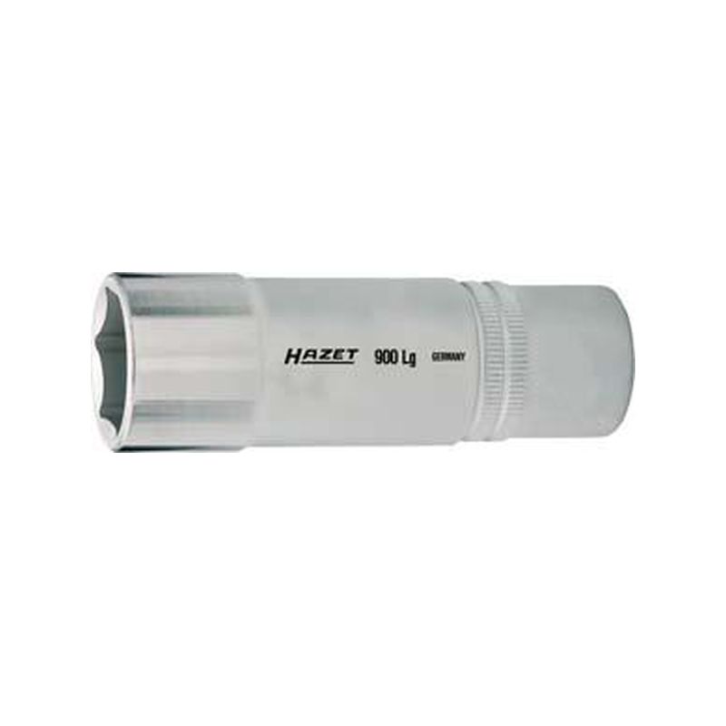 Llave de vaso 1/2" 10 mm 6gonal larga Hazet