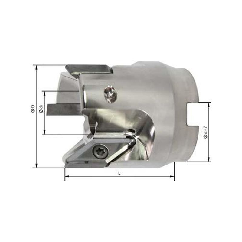 Fresa acoplable 90 gradospara Alu Z3 refrig. int.D50mm para tipo VCGT
