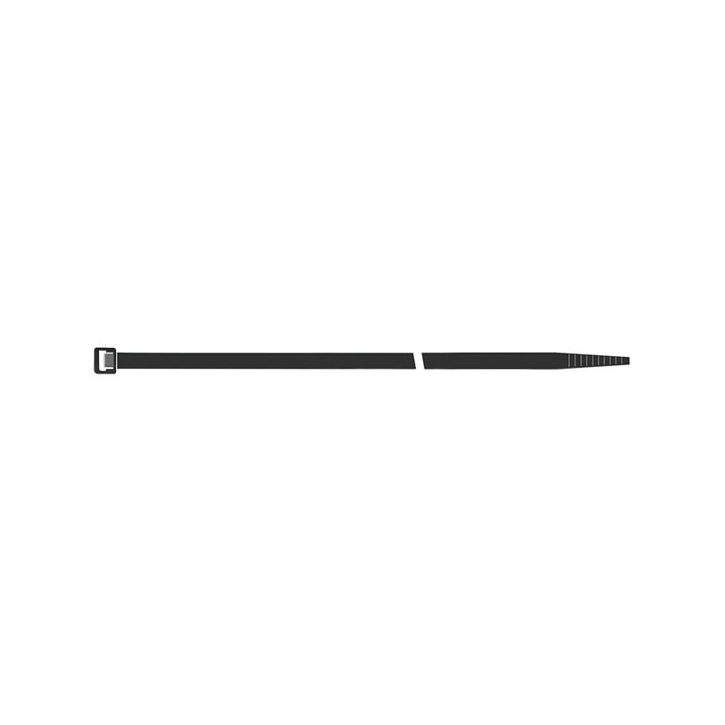 Abrazadera cable, negra UV 3,5x280mm 100uds. Sapi
